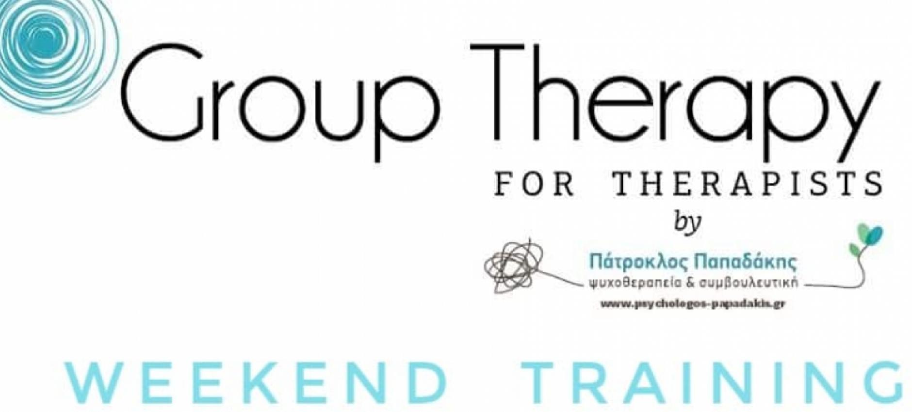 Group Therapy for Therapists: Weekend Training